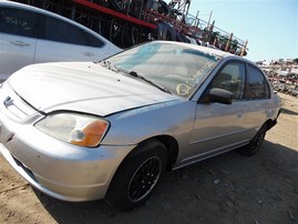 2002 Honda Civic LX Silver Sedan 1.7L AT #A22590